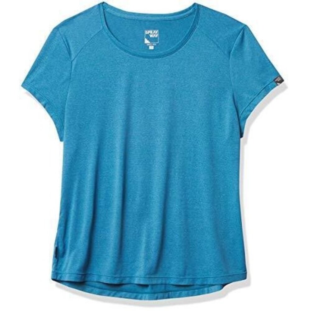 Sprayway Womens Cluaran Tee, Saxony Blue, Size 10